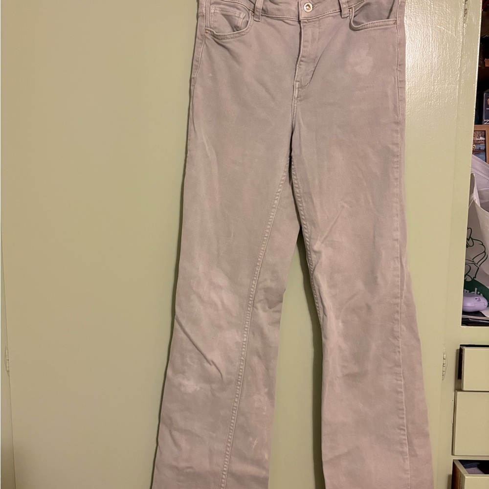Zara Beige Denim Pants